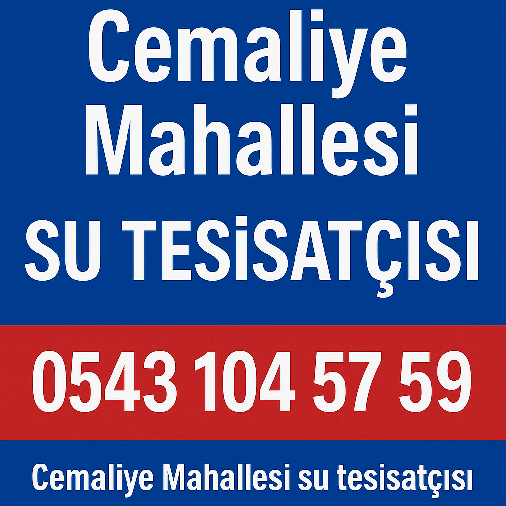 ✔️ Çorlu Tesisat Doktoru – Cemaliye Mahallesi Su Tesisatı Arızaları ve Profesyonel Çözümler